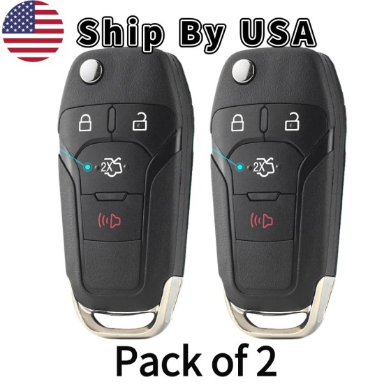 Ford Fusion 2013-2016 4 Button Flip Key Remote For N5F-A08TAA